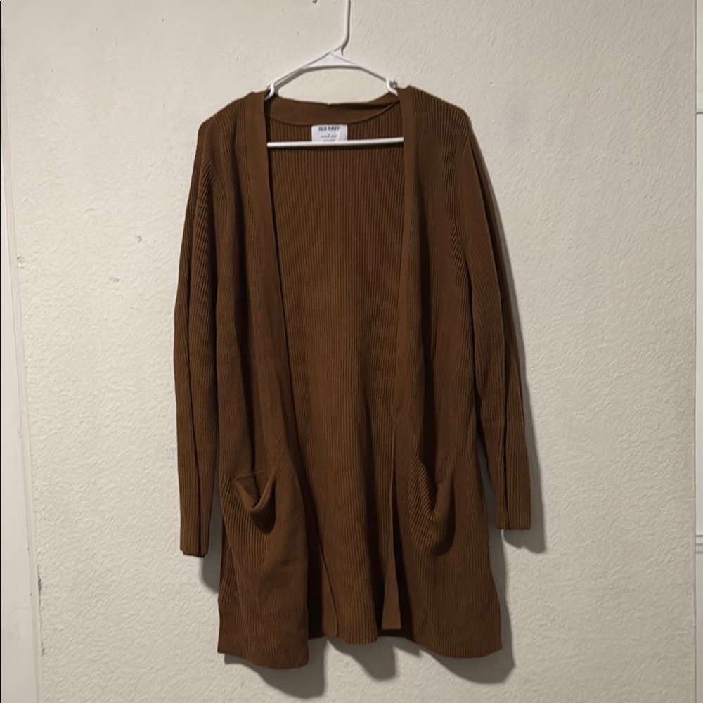 Old Navy - Brown Open Front Cardigan Sweater - Size Large